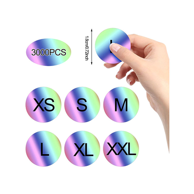 CMYK Vinyl Clothing Size Stickers Printing Adhesive Custom