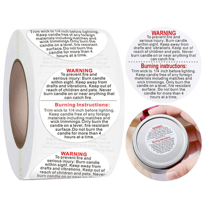 Warning Attention PVC Label Sticker For Shipping Transportation