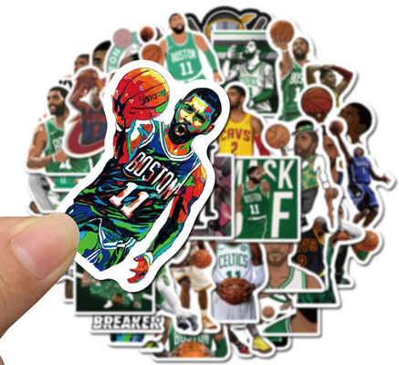 Odm NBA Celebrity Sneaker Die Cut Vinyl Stickers Decals For Refrigerator Phone