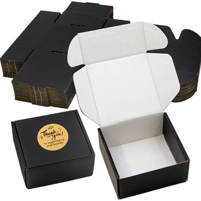 Black Corrugated Gift Box For Mailing Shipping Storage Gift Wrapping
