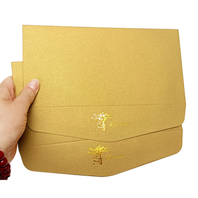 Printing Mini Kraft Paper Envelopes Gold For Packaging Mailing