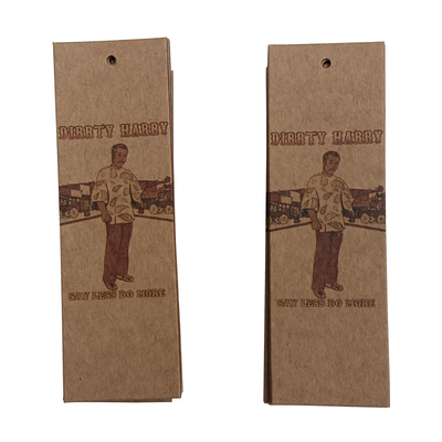 Custom Garment Cardboard Kraft Paper Printing Hang Tags For Clothing