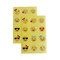Emotional Smile Expression Adhesive Round Stickers Cute Custom Logo