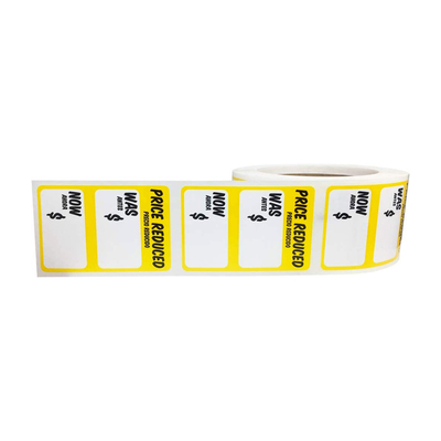 Round Rectangle Shape PVC Sticker Label Supply Waterproof