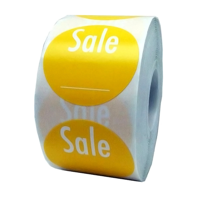 Round Rectangle Shape PVC Sticker Label Supply Waterproof