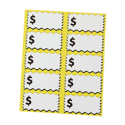 Round Rectangle Shape PVC Sticker Label Supply Waterproof