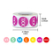Custom Size Coated Paper Sticker Label For Clothing Garment