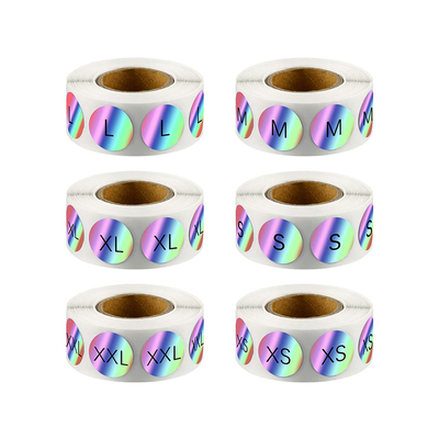 CMYK Vinyl Clothing Size Stickers Printing Adhesive Custom