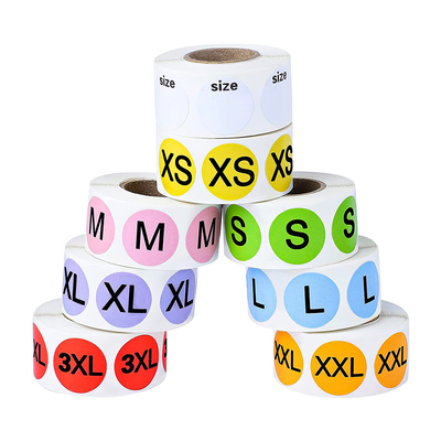 CMYK Vinyl Clothing Size Stickers Printing Adhesive Custom