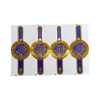 Disposable Takeaway Baking Box Waist Seal Printing Label Sticker Hot Stamping
