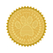 Gold Metallic Certificate Sealing Labels Awards Legal Embossing Stickers Craft