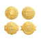 Metallic Gold Foil Embossing Envelope Seal Sticker Custom Logo