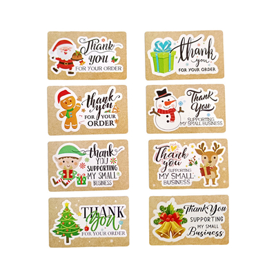 Thank You Small Business Label Stickers Custom Paper Packaging Printing