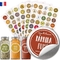 Preprinted Jar Spice Label Stickers Glass Seasoning Bottle Labels