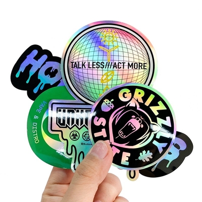 Adhesive Hologram Vinyl Laser Kiss Cut Stickers For Car Decal