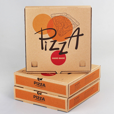 Printed Carton Corrugated Pizza Takeaway Box Container Packaging