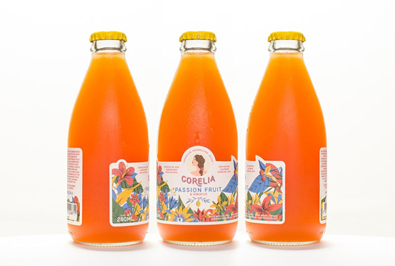 Personalized Waterproof Transparent Bottle Sticker Labels for Beverage Juice Bottle