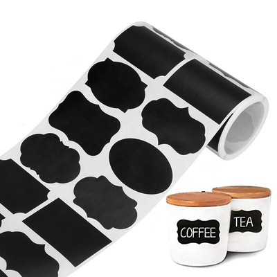 Small Reusable Black Chalkboard Stickers Food Storage Label odm