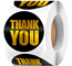 Gelebor Self Adhesive Gold Foil Thank You Stickers Vinyl Small Thank You Stickers