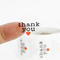 Embossed PVC Transparent Thank You Sticker Labels Printing Paper For Food Packaging