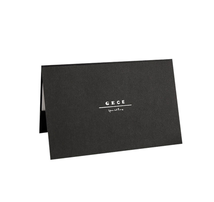 C6 B6 Luxury Black Business Invitation Gift Card Envelopes Design For Company Anniversary