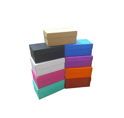 Recyclable Plain Cardboard Empty Shoe Boxes Packaging With Lids