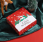 Xmas Tree Nougat Gift Packing Box Rectangle Cookie Assortment Box