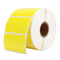 Custom Yellow Thermal Barcode Paper Roll Adhesive Sticker 58mm