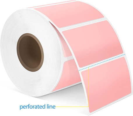 Pink Thermal Printer Roll Sticker Paper Logistics Transportation Printing Label