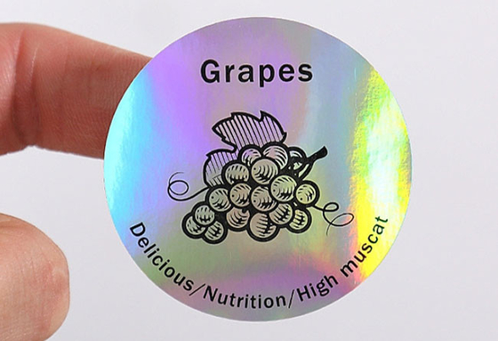 Custom Printed Holographic PVC Label Sticker Vinyl Logo Labels