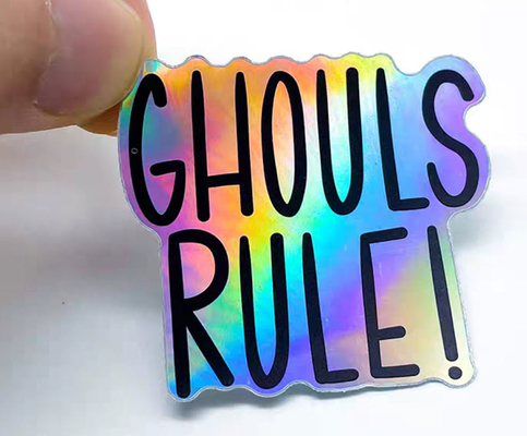 Custom Printed Holographic PVC Label Sticker Vinyl Logo Labels