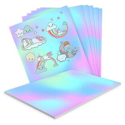 Holographic Vinyl A4 Inkjet Sticker Paper self adhesive a4 labels for Laser Printer