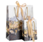 COA Ladies Hand-Held Kraft Floral Shopping Bag Flower Paper Bag Handbag