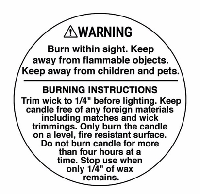 Warning Attention PVC Label Sticker For Shipping Transportation