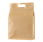 Oem Kraft Paper Food Resealable Paper Pouches With Window