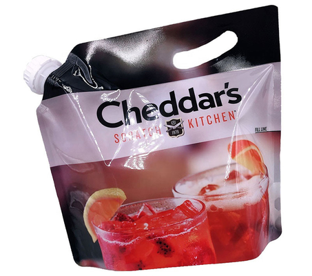 Liquid Beverage Resealable Paper Pouches Spout Reusable Juice Pouch