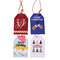 CMYK Hanging Chocolate Gift Tag PVC Christmas Cookie Tags For Pastry Dessert Packaging