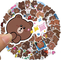 Decorative Scrapbook Stickers And Embellishments Cute Bear Shape Cut Stickers