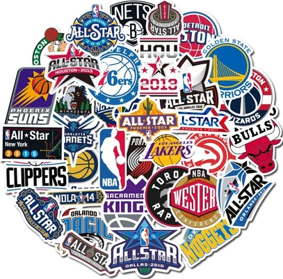 Odm NBA Celebrity Sneaker Die Cut Vinyl Stickers Decals For Refrigerator Phone