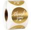 ODM Bopp Golden Logo Thank You Stickers For Small Business