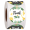 Customized CMYK Color Die Cut Thank You Sticker Labels Roll For Small Business