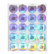 Holographic Fruit Food Packaging Sticker Label Cherry Grape Banana Fruit