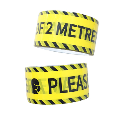 Gelebor Non Slip Warning Safety Floor Tape Yellow Black Marking Tape ODM