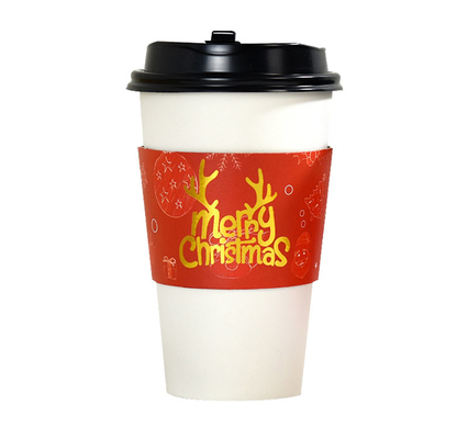 ODM 9oz Paper Disposable Christmas Cup For Drink Coffee Milk Tea