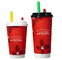 ODM 9oz Paper Disposable Christmas Cup For Drink Coffee Milk Tea