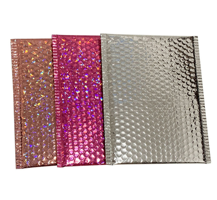 Holographic Poly Metallic Bubble Envelopes Mailer For Shipping