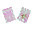 Custom Rainbow Holographic Resealable Paper Pouches Ziplock Bag