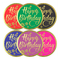 Watercolor Happy Birthday Stickers Perforated For Kids Party Decoration