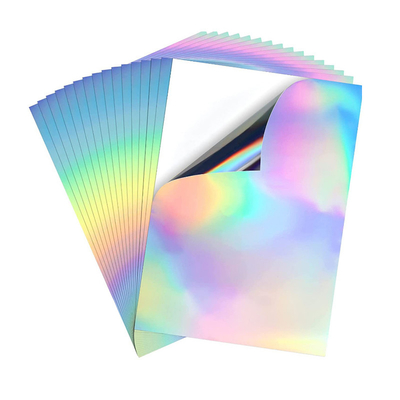 Holographic A4 Vinyl Sticker For Laser Inkjet Label Sticker Printer