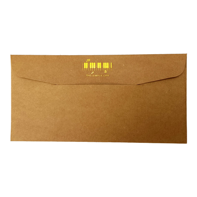 Vintage Brown Ironed Gold  Kraft Paper Envelope Kraft Envelope Seed